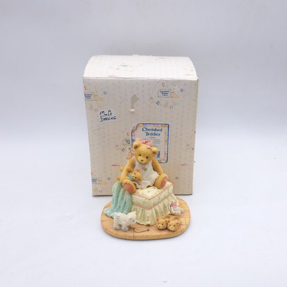 Cherished Teddies Music Box I'm A Little Darling Original Box & Certificate